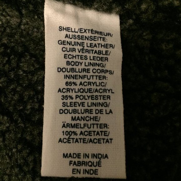 Vintage 90's Gap Genuine Leather Coat Size 3 - Picture 7 of 9